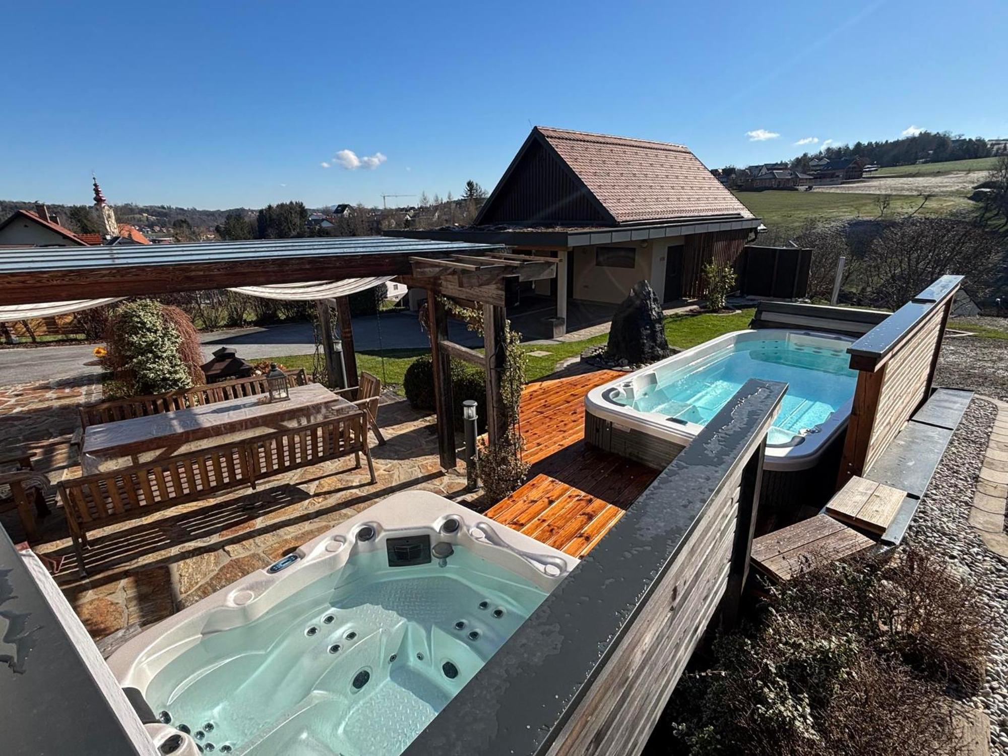 Das "Ferienhaus Eibiswald" Landhaus Refugium Im Schilcherland - Sauna Und Spa ภายนอก รูปภาพ